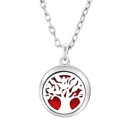 Fashion Aromatherapy Diffuser Star Moon Necklace Stainless Steel High Quality Heart-Shaped Essential Oil Lockets Pendant Jewelry