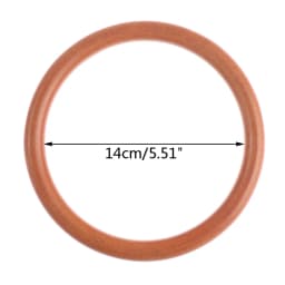 1pc D Round Handcrafted Wooden Handle for Handmade Handbag DIY Tote Purse Frame Making Bag Hanger Bag Strap Tote Bag Accessories