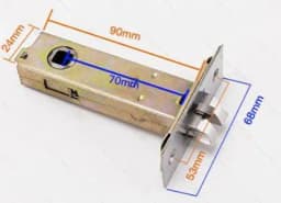 Bathroom Silence Lock Body Single Tongue Lock Hole Pitch 25mm 30mm 35mm 45mm 50mm 60mm 70mm Doorhome Hardware