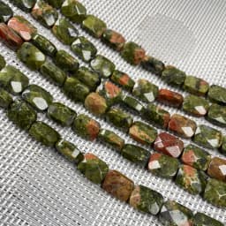 Natural Stone Crystal Agate Beaded Rectangle Faceted Turquoises Scattered Beads for Jewelry Making DIY Necklace Bracelet Gift