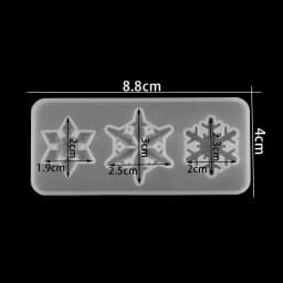 New Christmas Multi Shapes Snowflake Pendant Silicone Mold Hanging Epoxy Resin Mould For DIY Christmas Tree Decor Jewelry Making