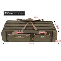 2/3/4 Layer 100/120/130CM Fishing Rod Bag Multifunctional Large Capacity Pole Reels Bait Storage Case Travel Carry Tackle Gear