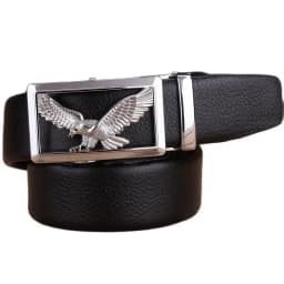 business mens belts luxury 2020 strap formal cinto eagle 180 automatic buckle big size 140 cm 150 160 girdle 170 fiber leather