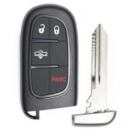 KEYECU GQ4-54T 433MHz 4A Chip For Jeep Cherokee 2014 2015 2016 2017 2018 2019 2020 Durango Chrysler 4/5 Buttons Car Remote Key