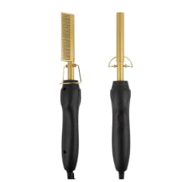 Hot Comb Hair Straightener 2 In1 Fast Heating Straightener And Curling Iron Heated Press Comb Flat Irons Styler Corrugation Tool