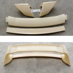 For Honda Civic 2006-2011 ABS FD2 Spoiler Three Parts or Four Parts Civic Car Boot Cover Rear Wing