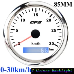 85mm GPS Speedometer Odometer Gauge 0-120MPH 160MPH 120KMH 200kmh with 7Colors Backlight For Car Boat Motorcycle Truck 12V/24V