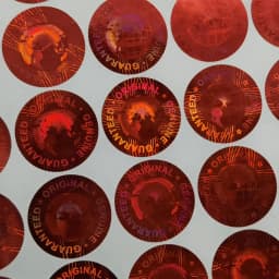 Custom Hologram Sticker Genuine Guaranteed Original Multiple Colors Global Design Logo 3D Laser Holographic Lable Diameter 20mm