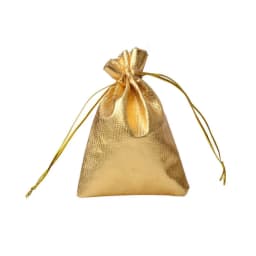 100pcs 5x7 7x9 9x12cm 11x16cm Drawstring Gift Bags Metallic Foil Organza Pouches Christmas Wedding Party Favour Gifts Candy Bags