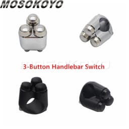 3&4 Buttons Motorcycle Switch 22mm 25mm Handle Controller Switches M-Unit Lights Starter Horn Universal 7/8" 1" Handlebar Switch
