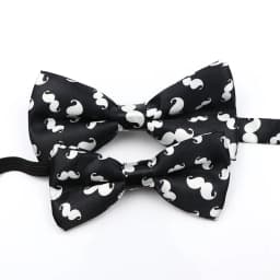 Men's Music Theme Bow Ties Polyester Parent-Child Bowtie Set Piano Stave Guitar Star Pattern Mens Party Prom Cravat Accessory