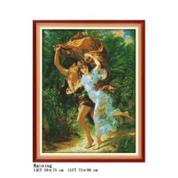 Couple Character Series Cross Stitch Kit Aida 14CT White 11CT Printing DIY Needlework Embroidery Set Home Decorative Painting