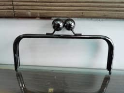2 pieces 22X9 cm with 25 mm big ball or 25X9 cm with 30 mm big ball silver or antique brass metal purse frame obag handles frame