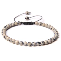 Adjustable 4MM Stone Beads Bracelet For Women Natural Agates Bangles Onyx Lapis Lazuli Woven Bracelet For New Year Gift Jewelry