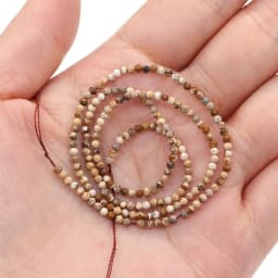 100% Natural Stone Beads Small Faceted Beads for Women Jewelry Making DIY Necklace Bracelet Accessories 2-3mm 15inch