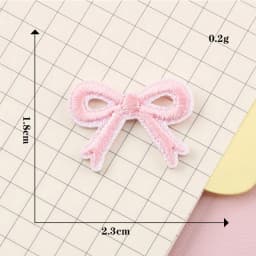Self-adhesive Cartoon Bow Star Embroidery Iron-on Patches for clothing Sew Iron on Clothes Shoes phone case fabric Sticker DIY