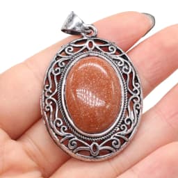 Natural Gem Stone Hollow Alloy Oval Pendant Amethysts Tiger Eye Charms for Jewelry Making DIY Necklace Accessories Gift 33x45mm