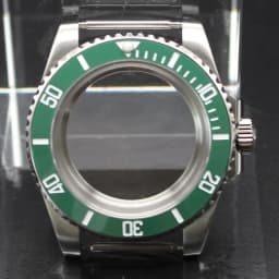 40mm Cases Men's Watch Ceramic Bezel Sapphire Glass Fit NH35 NH36 ETA 2824 Miyota 8215 Movement 28.5mm Dial Submariner Parts