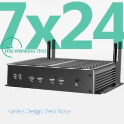 Intel Core I7-5500U I5-4200U Mini PC with 2xNIC LAN 6DB9 RS232 Support Linux Pfsense Computer for Industrial Windows10 Ready