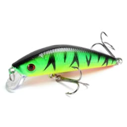 1PCS Laser Hard Crankbait Slow Sinking Fishing Lures 7cm 8.2g Pesca Japan Artificial Plastic Bait Wobbler Pike Fishing Tackle
