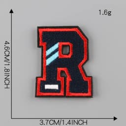 A-Z Letter Patches on Clothes magic paste Patch Military Biker Embroidery Clothing Sticker Applique 26pc Alphabet Diy Logo Brand