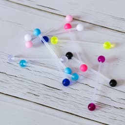 10-50pcs Acrylic Cartilage Earrings Piercing Industrial Barbell Long Ear Stud Ring Bar Tragus Helix Women Body Jewelry 14G 38mm