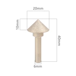 Versery 20-60mm 90 Degree Vacuum Brazed Diamond Countersink Chamfering Tool Drill Bit for Tile Marble Granite Quartz Stone