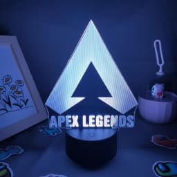 Apex Legends Logo 3D LED RGB Night Lights Cool Gift for Friend Lovely Lava Lamp Bedroom Bedside Game room Table Desk Mark Decor