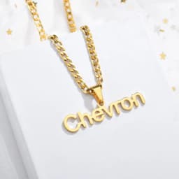 Atoztide 2022 New Personalized  NK Thick Chain Rope Names  Nameplate Bold Jewelry Stainless Steel Custom Letter Necklace