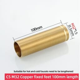 Copper kitchen sink hot and cold faucet accessories base fixed foot screw nut 30 plus filament