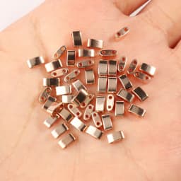 Natural Stone Two Hole Hematite Stone Mineral Loose Spacer Beads For Jewelry Making Handmade Diy Bracelet Necklace Earrings Tila