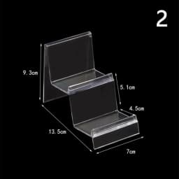 1PCS Acrylic Transparent Display Shelf Mobile book Wallet Glasses Rack single/double layers Jewellery Display Stand Packaging