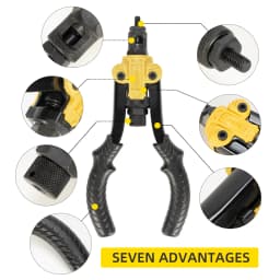 Hand Rivet Nut Gun Insert threaded Mandrels Manual Riveters Nut Gun for Riveting Rivnut Tool M3 M4 M5 M6 M8 M10 M12 Nuts Toolbox