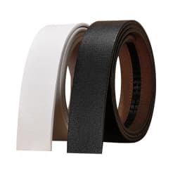 Men's High Quality Cowhide Leather Belt Automatic Buckle Fashion Genuine No Buckle Accessory