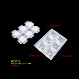 TC156 DIY Set Manual Mechanical Gaming Keyboard Key Caps Resin Clavier Silicon Molds Keycap Mold For Art Epoxy Handmade Crafts