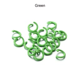 100Pcs/Lot 1.2x8mm Colorful Metal Jump Rings Split Ring Connector For DIY Jewelry Finding Making Accessories Wholesale Supplies