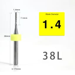 VACK 10Pcs/lot Endmill 0.5-3.175mm Corn Carbide Tungsten PCB Milling Cutter Set PCB Machine Router Bit Engraving End Mill Tools