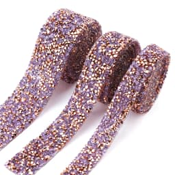Rhinestones Tape Trim Hot Fix Strass Crystal Sewing Ribbon Appliques DIY Rhinestone For Decorations Trim Garment Accessories