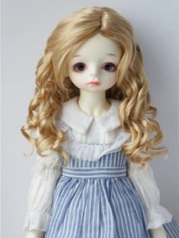 JD259 1/6 1/4 1/3 YOSD MSD SD Lady Roll Girlish Sauvage synthetic mohair BJD wig 6-7inch 7-8inch 8-9inch 9-10inch Blythes hair