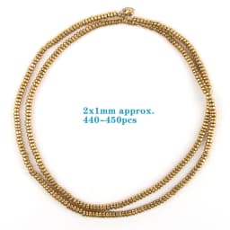 AAA+ Color Retention Gold Plated Natural Hematite Beads Round Cube Cylinder Loose Rondelle Beads For Jewelry Making DIY Bracelet