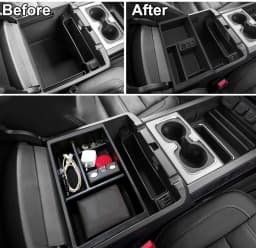 Center Console Organizer Armrest Storage Box for GMC Yukon 2015 2016 2017 2018 GMC Sierra 1500 Chevy Tahoe Chevy Suburban GMC