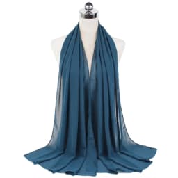 New Premium Plain Chiffon Scarf Muslim Hijab Instant Shawl Soft Ball Bubble Chiffon Head Wraps Islamic Lady Women Hijabs