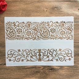 A4 size Design Stencil for Wall Painting Scrapbooking Stamp Album Decorative Embossing Craft Paper DIY Flower Label Stencils