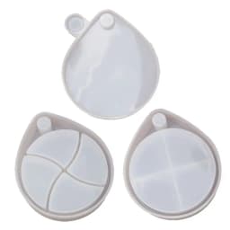 Teardrop Shape Rotating Jewelry Box Resin Casting Mold 3-Tiered Tray Jewelry Storage Organizer Silicone Mold Art Craft Tools