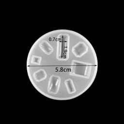 1pc Heart Round Oval Rectangle Shaped Silicone Mold Mixed Style Jewelry Epoxy Resin Mould For DIY Jewelry Making Tool Supplies