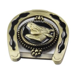 Belt Buckle DIY Dccessories Horseshoe Riding Pattern Bronze Equestrian Metal Smooth Buckle