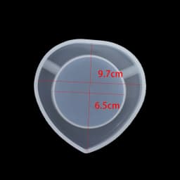1Pcs Ashtray Casting Silicone Mold Crystal Transparent Epoxy Resin Mold for DIY Craft Jewelry Making Decoration Accessories Tool