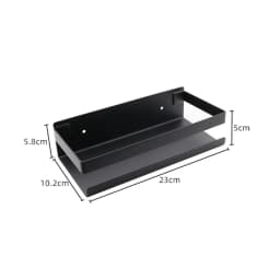 Stainless Steel Punch-free Bathroom Shelf Kitchen Wall Shelves Shower Basket Storage Rack Bathroom Accessories Storage Basket