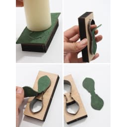 8Pcs DIY Keychain Scrapbook Embossing Wooden Die Cutting Leather Mold Art Crafts N84D