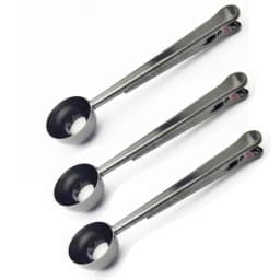 1/3Pcs Multifunction Stainless Steel Coffee Scoop with Clip Coffee Tea Measuring Scoop 1Cup Ground Coffee Measuring Scoop Spoons